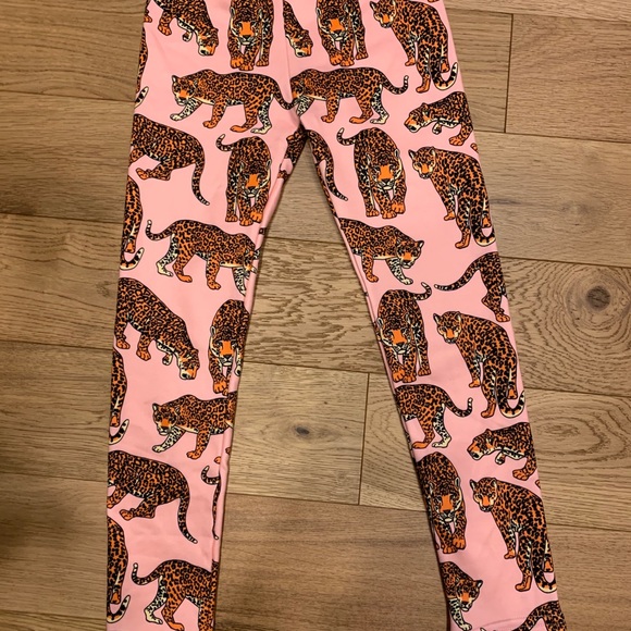 Girls fleece lined leggings - Picture 2 of 5